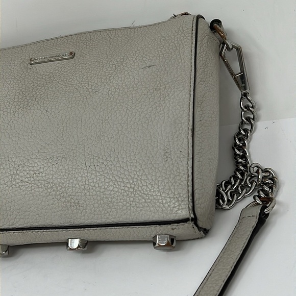 Rebecca Minkoff Fivezip Five Zip Gray Pebbled Leather Crossbody - Picture 7 of 13